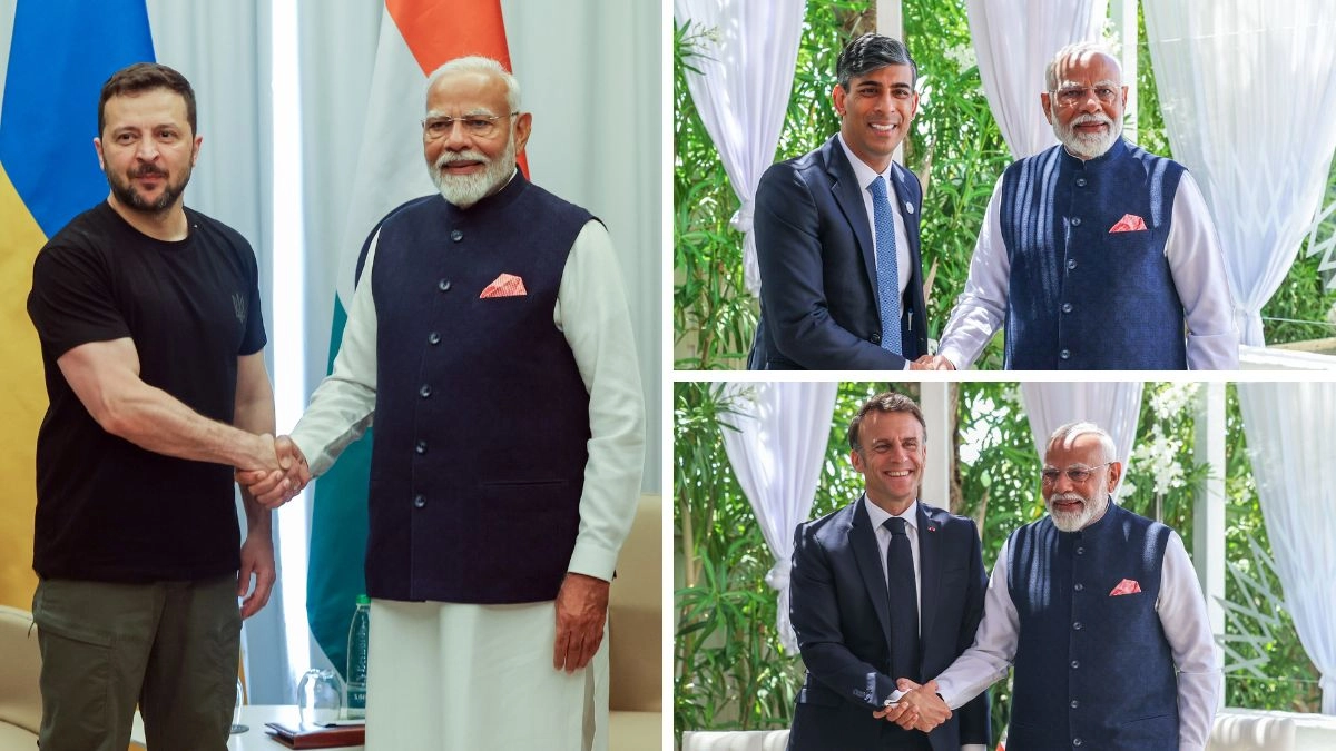 pm-modi-g7-rishi-sunak-emmanuel-macron-meets-volodymyr-zelensky-india-uk-france-bilateral-meet